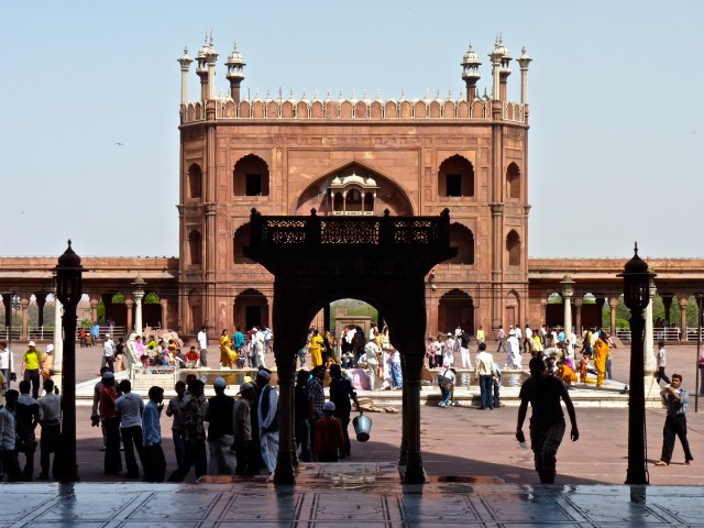 The Jami Masjid mosques' impressive courtyard.