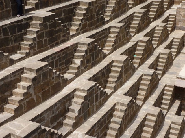 Some of the 3500 steps at Chand Baori.