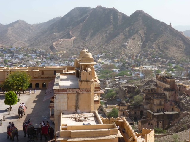 Jaleb Chowk the entrance to The Amber Fort.