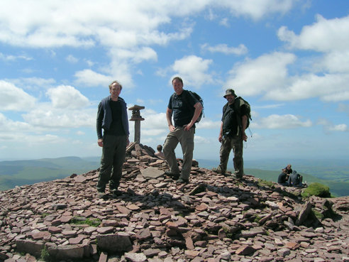 On the Summit. Pen y Fan at 886 metres (2907 ft).