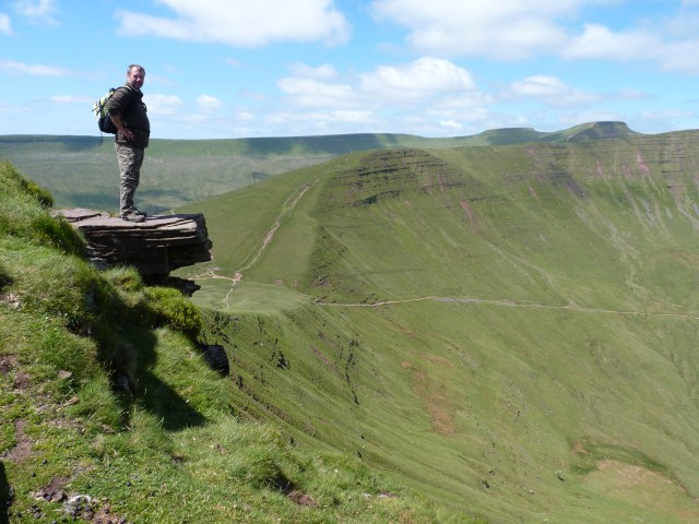 The famous 'Diving Board' being tried out by Barry.