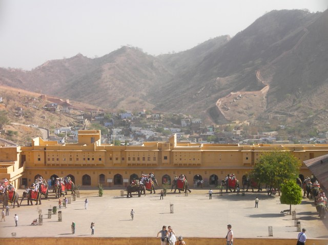 Jaleb Chowk the entrance to The Amber Fort.