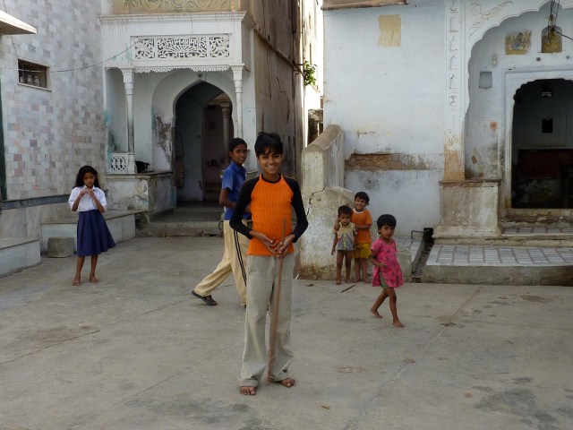 Local kids that followed us around the streets.