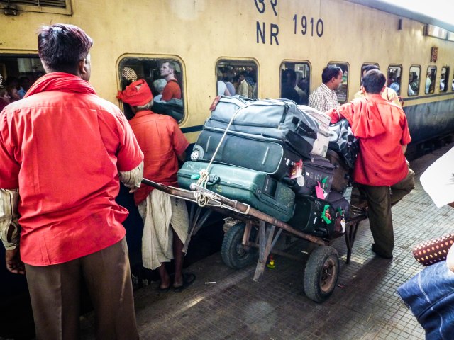 The incredible amount of luggage you find you have.