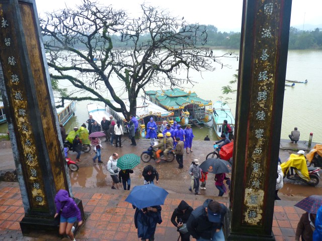 Steps of The Thien Mu Pagoda and Perfume River