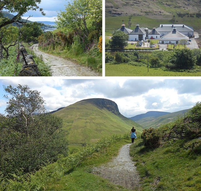 Lochranza - valley, sea and distillery - Isle of Arran