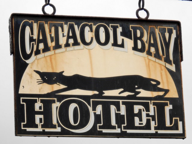 The Catacol Bay Hotel sign