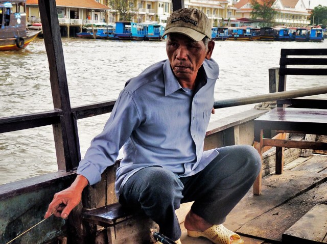 Our Ferryman taking us up and into The Delta Our Ferryman taking us up and into The Delta