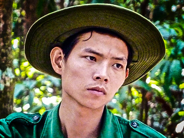 Amateur looking mock soldier - although his stare was real enough! Amateur looking mock soldier - although his stare was real enough!