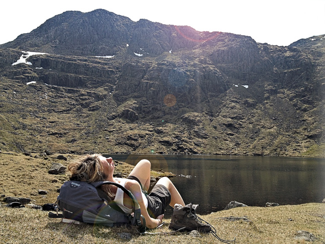 Relaxing at Angle Tarn