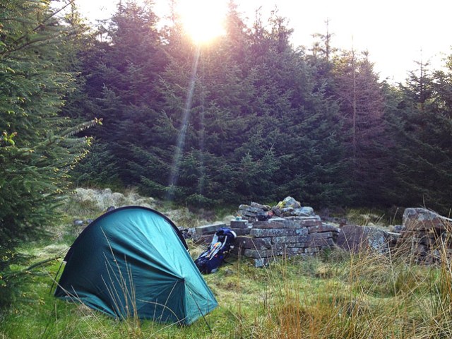 Wild camping in the Talybont Hills