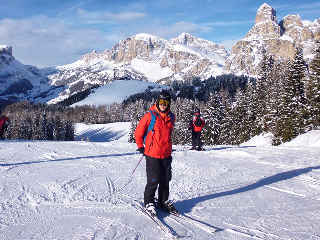 Our guide Will at the start of The Sellaronda