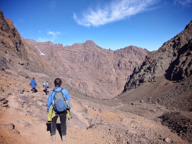 Jason enjoying the views on the descent