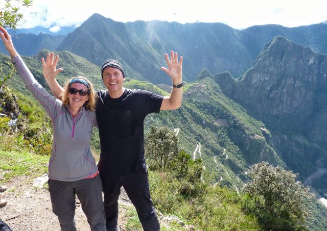 Arrival at Machu Picchu
