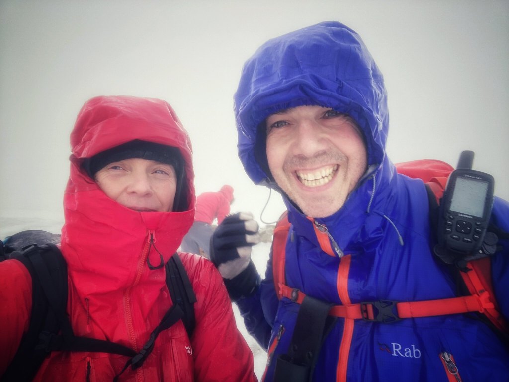 Malc and myself on the summit of Gairich